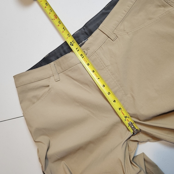 Eddie Bauer Mens Tech Pants Beige Tan Size 40x30 Hiking Outdoors UPF50 Active - Picture 10 of 12